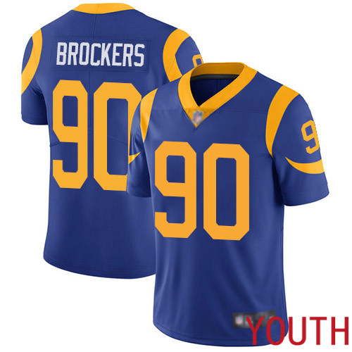 Los Angeles Rams Limited Royal Blue Youth Michael Brockers Alternate Jersey NFL Football #90 Vapor Untouchable->youth nfl jersey->Youth Jersey